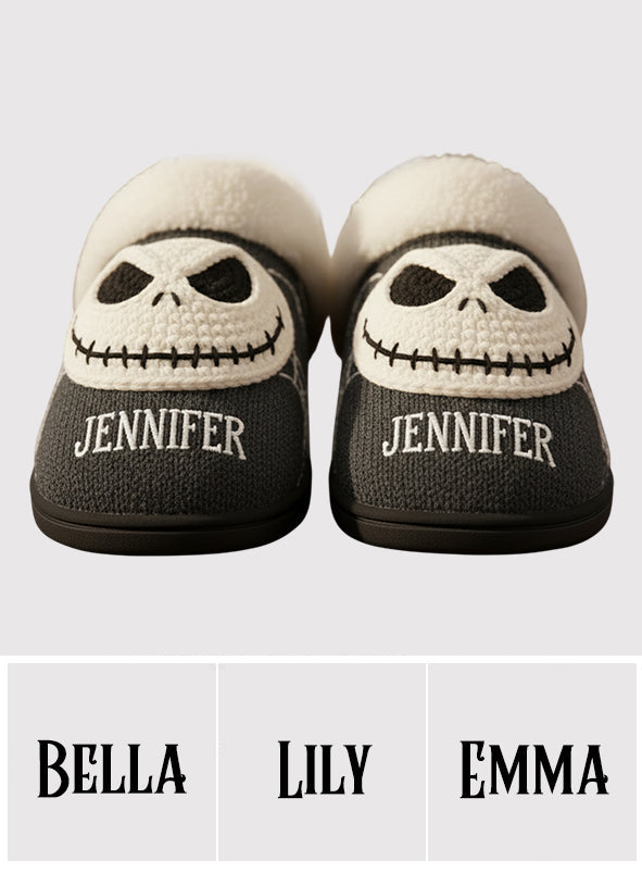 The Nightmare - Personalized Nightmare Slippers With Fur Lining