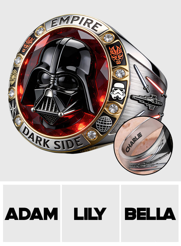 Join The Dark Side - Personalized The Force Signet Ring