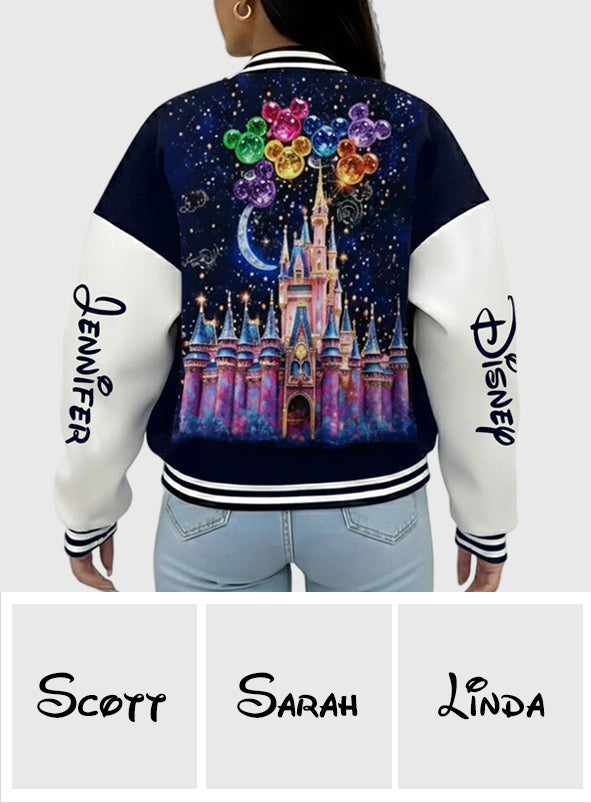 The Magical Castle - Personalized Mouse Varsity Jacket
