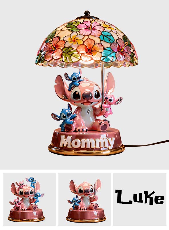 Mother’s Day Cartoon - Personalized Ohana Acrylic LED Night Light