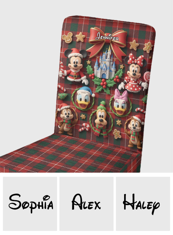 Merry Christmas - Personalized Mouse Chair Cover Set