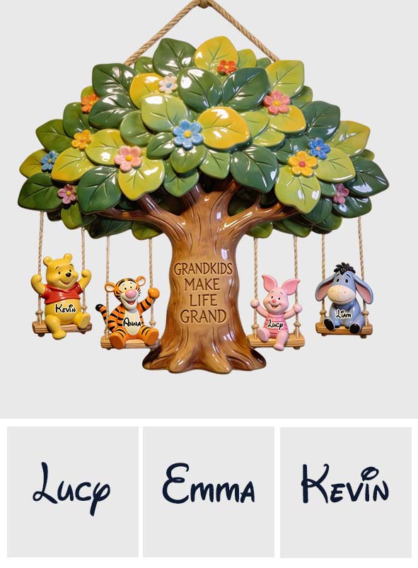 Grandkids Make Life Grand - Personalized Grandma Pallet Wood Sign