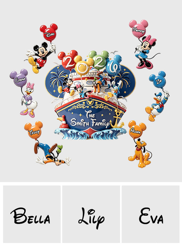 Magic Cruise Line balloon - Personalized Dream Cruise Magnet