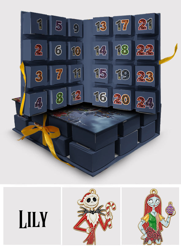 Nightmare - Personalized Nightmare Folded Advent Calendar With Ornaments