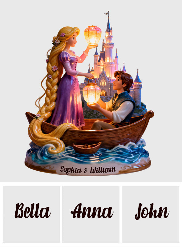 Our Night - Personalized Couple Acrylic LED Night Light