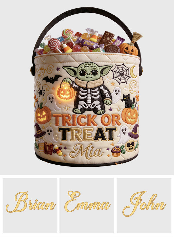 Trick Or Treat - Personalized The Force Canvas Bucket Bag