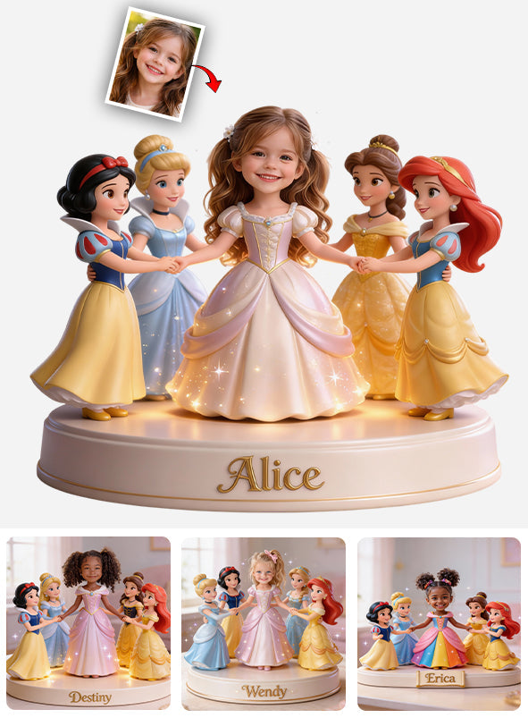 Custom Any Photo Magical Princess Friends - Personalized Princesses Custom Shaped Acrylic Plaque