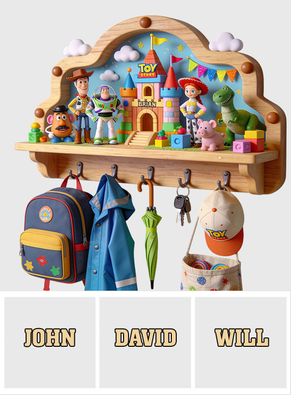 Friends - Personalized Movie For Kids Custom Shaped Hanging Rack