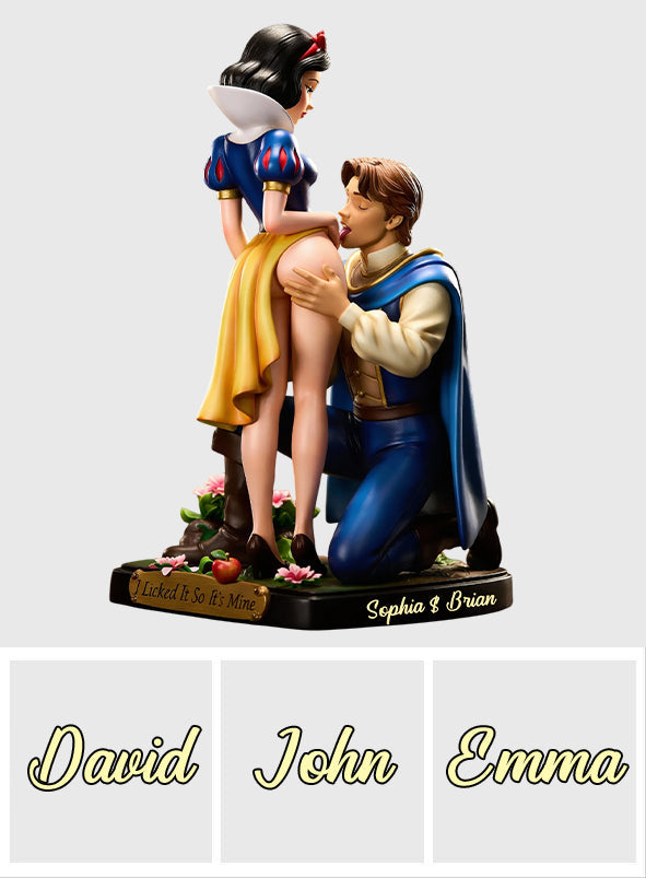 I Licked It So It's Mine - Personalized Couple Custom Shaped Acrylic Plaque