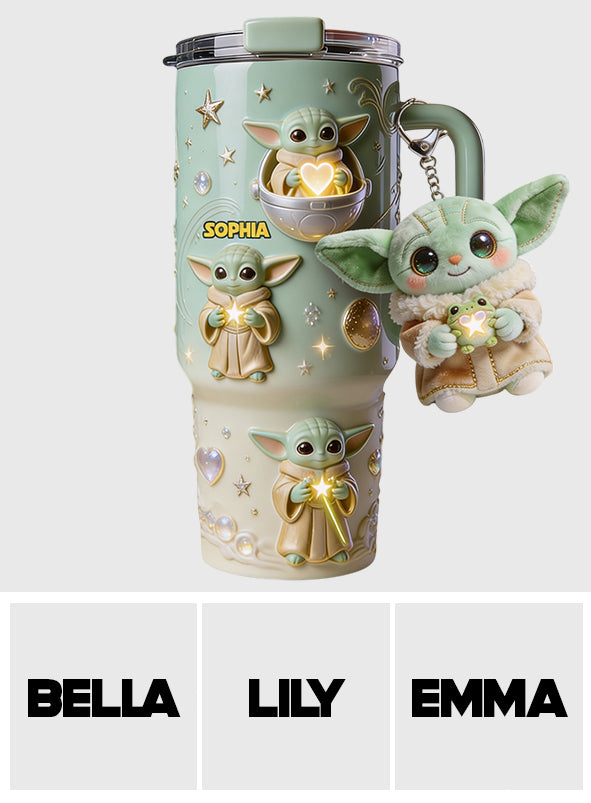Cute Baby - Personalized The Force Tumbler With Plush Charm