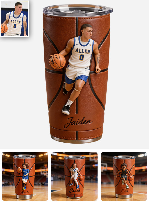 Believe In Yourself - Personalized Basketball Tumbler