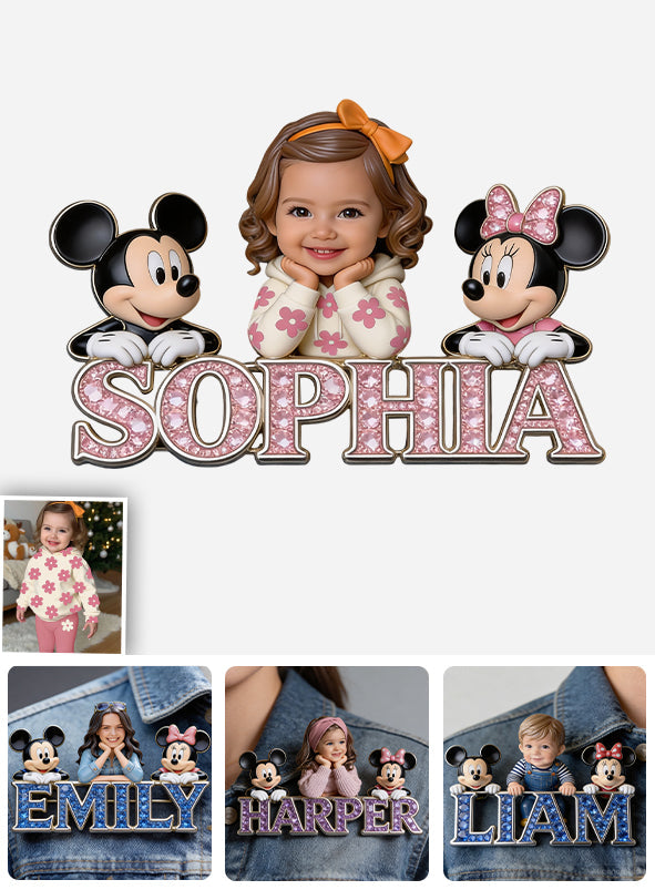 Custom Any Photo - Personalized Mouse 3D Embossed Enamel Pin