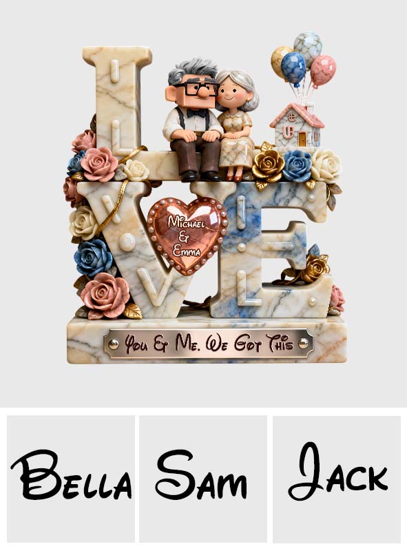 You & Me We Got This - Personalized Couple Custom Shaped Acrylic Plaque
