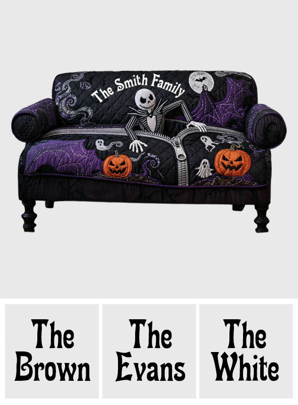 Simply Meant To Be - Personalized Nightmare Quilted Sofa/Couch Cover