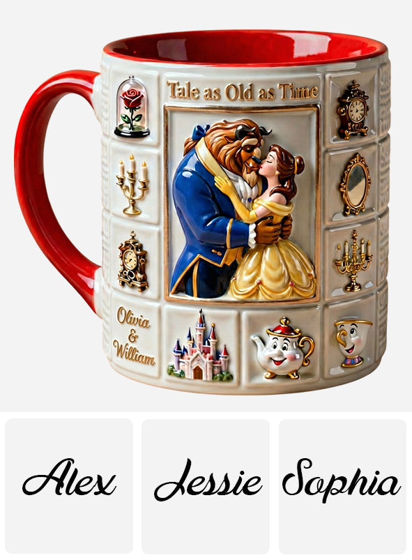 Tale As Old As Time - Personalized Beauty And The Beast Accent Mug