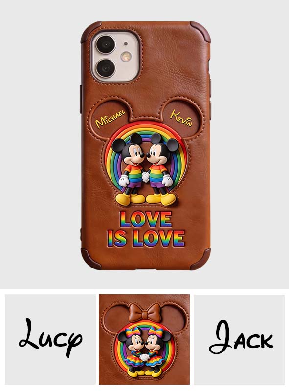Love Is Love - Personalized Mouse Full Print Phone Case
