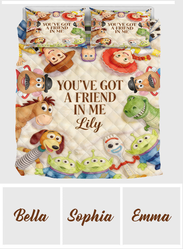 You Got A Friend In Me - Personalized Movie For Kids Quilt Set