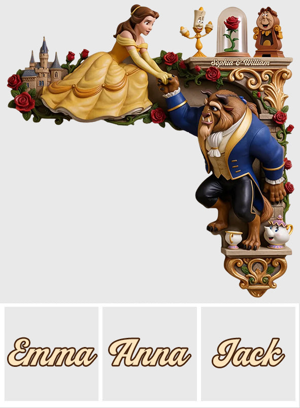 Tale As Old As Time - Personalized Beauty And The Beast Door Frame Decoration