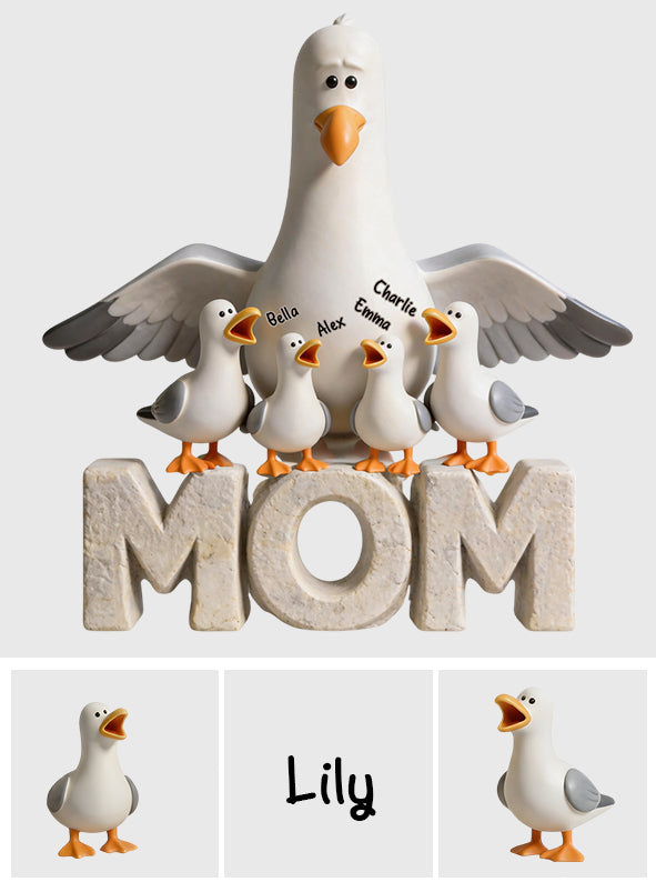 Seagulls Motherhood - Personalized Mother Custom Shaped Acrylic Plaque
