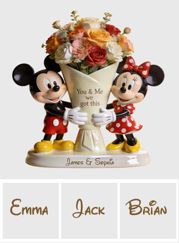 You & Me We Got This - Personalized Mouse Custom Shaped Acrylic Plaque