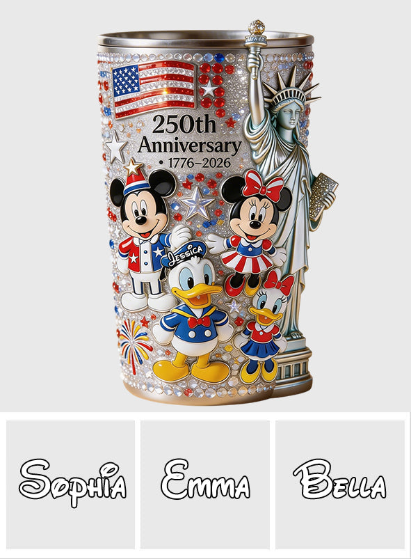 250th Anniversary, Cartoon Mouse - Personalized Mouse Tumbler