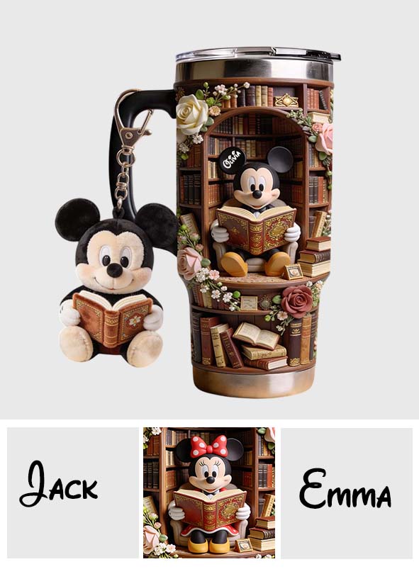 Bookworm - Personalized Book Tumbler With Plush Charm