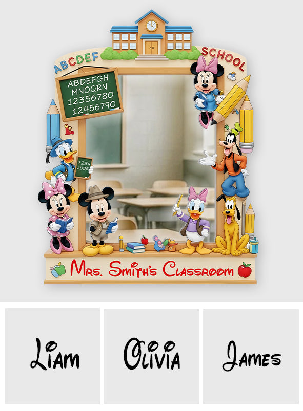 Magical Classroom - Personalized Teacher Wall Hanging Mirror