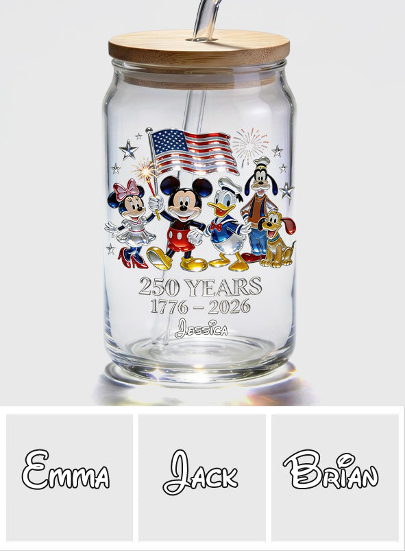 250th Anniversary - Personalized Mouse Can Glass