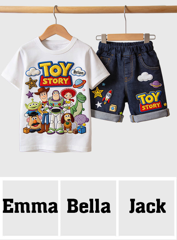 Toy Box Adventures - Personalized Toy Story Kid T-shirt & Shorts