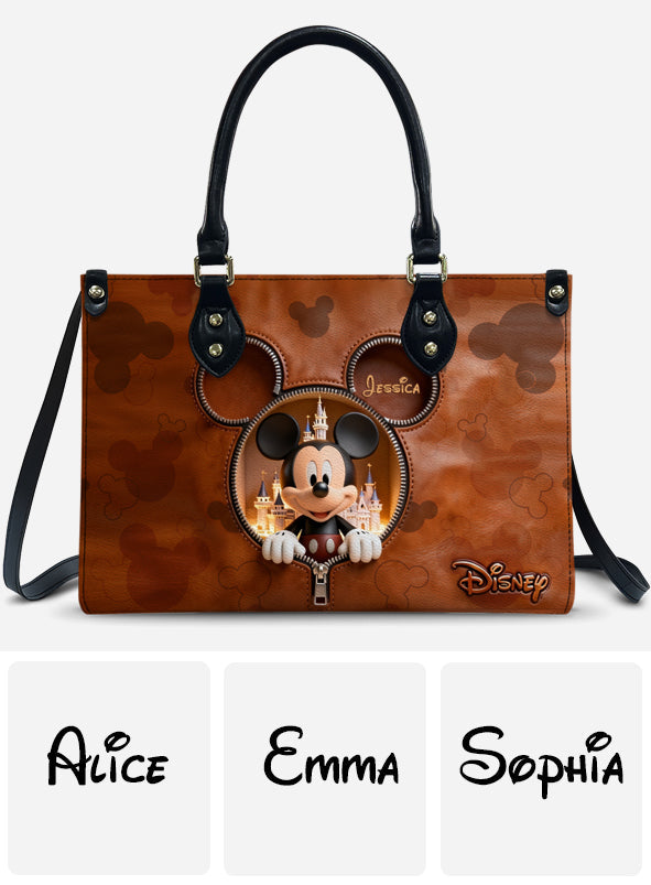 Magical Moments - Personalized Mouse Leather Handbag