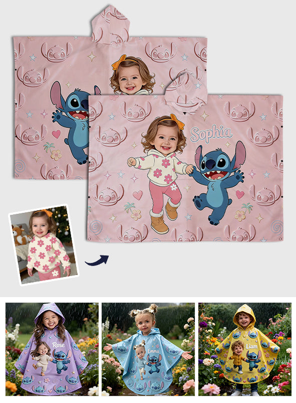 Custom Any Photo - Personalized Ohana Rain Poncho Coat
