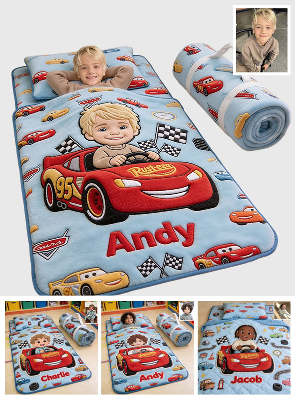 Racing Car Friend - Personalized Racing Lover Nap Mat