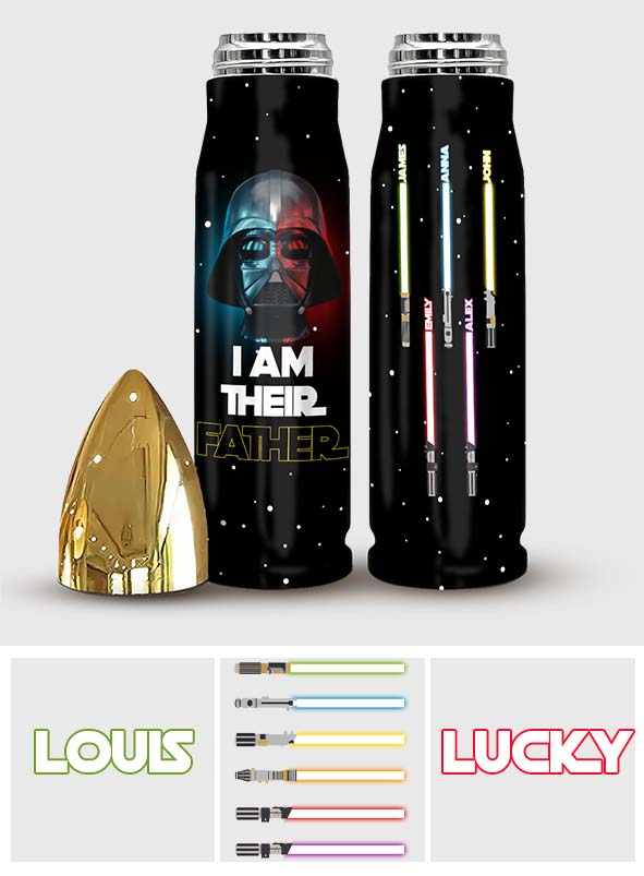 I Am Their Father - Personalized The Force Bullet Tumbler