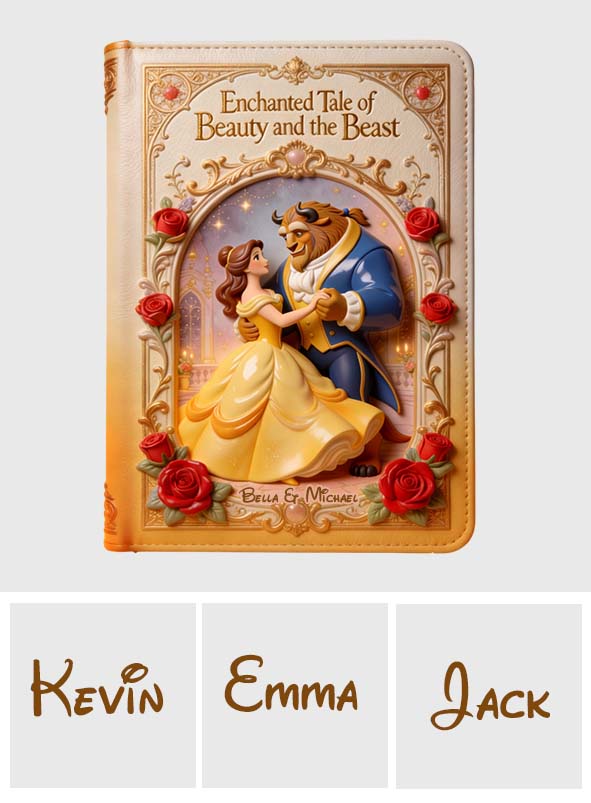Tale As Old As Time - Personalized Beauty And The Beast Leather Journal