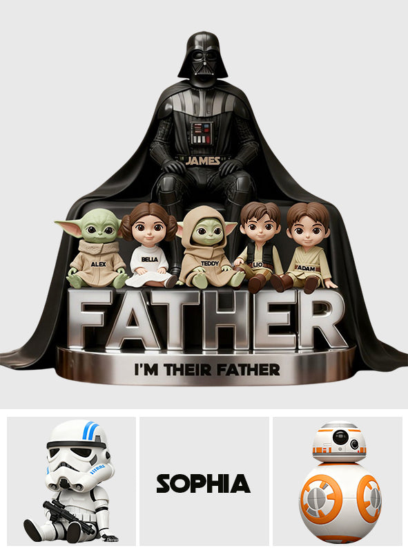 I'm Their Father - Personalized The Force Custom Shaped Acrylic Plaque