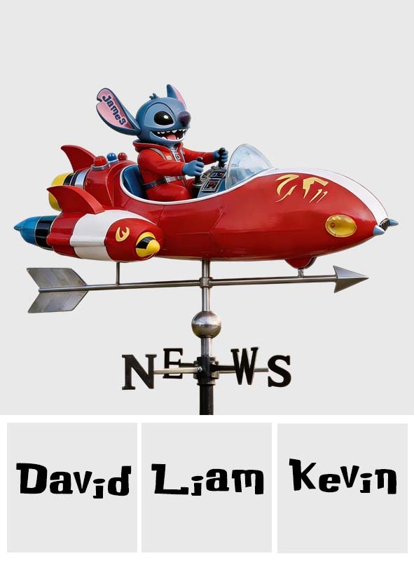 Alien Spaceship - Personalized Ohana Weather Vane