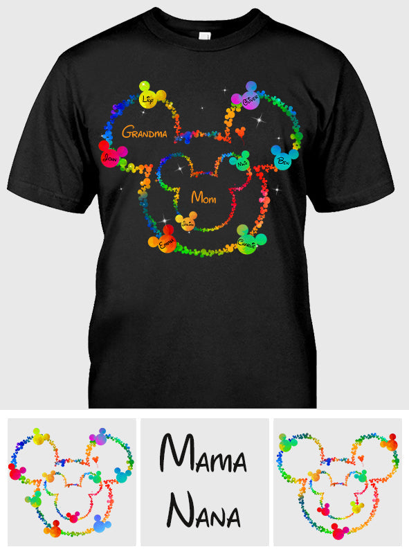 Mom Grandma Love - Personalized Mouse T-shirt And Hoodie