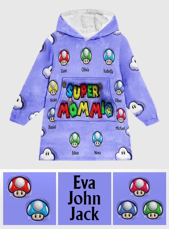 Super Mommio - Personalized Super Plumber Blanket Hoodie