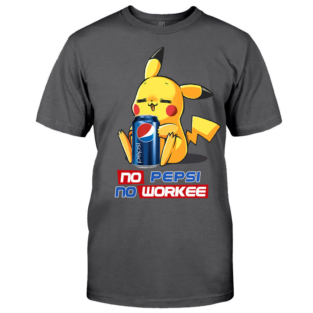 No Workee Blue Soft Drink T-shirt and Hoodie