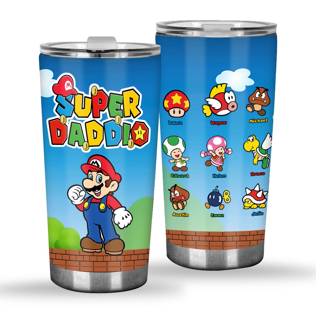 Super Daddio - Personalized Super Plumber Tumbler