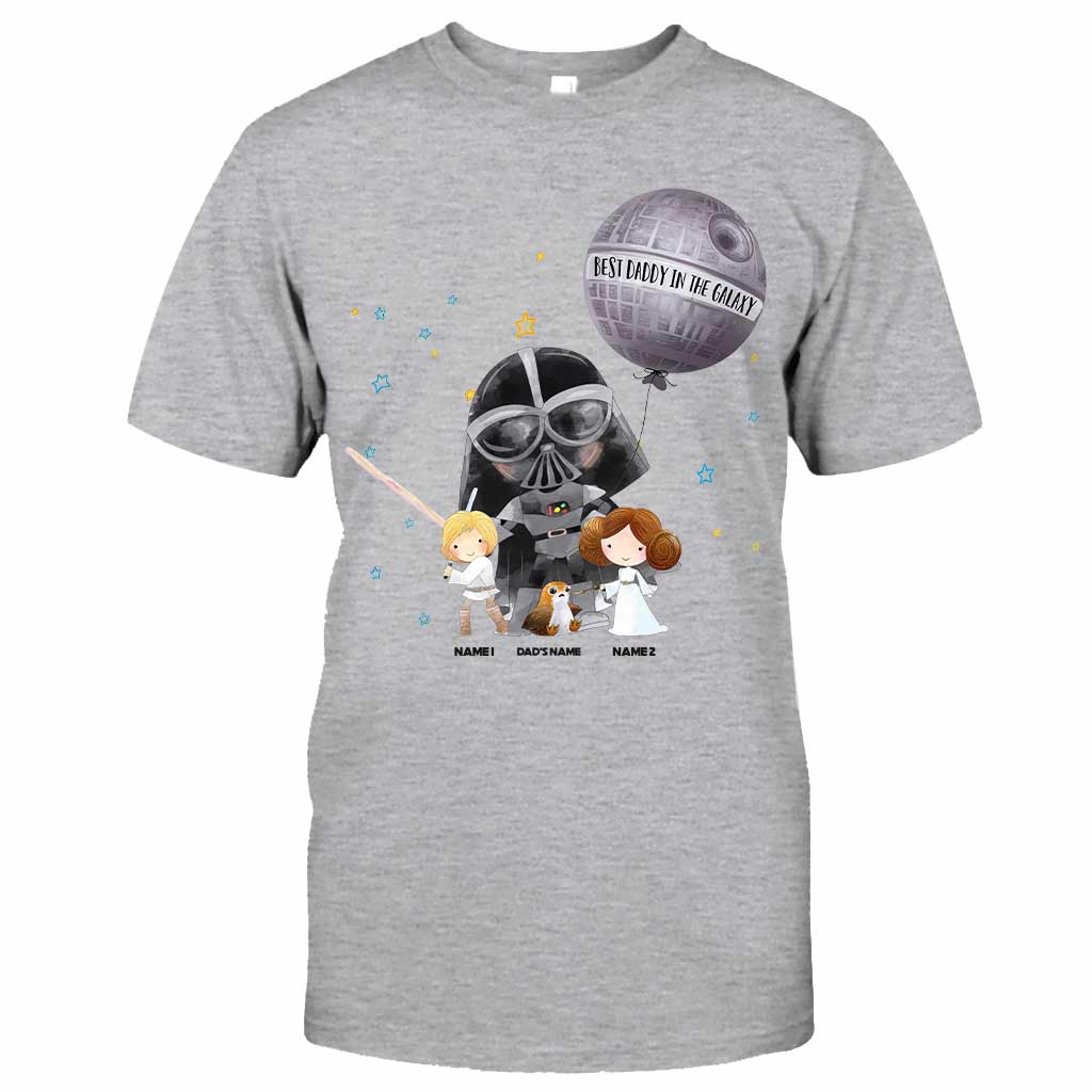 Best Dad In The Galaxy - Personalized Father's Day The Force T-shirt and Hoodie