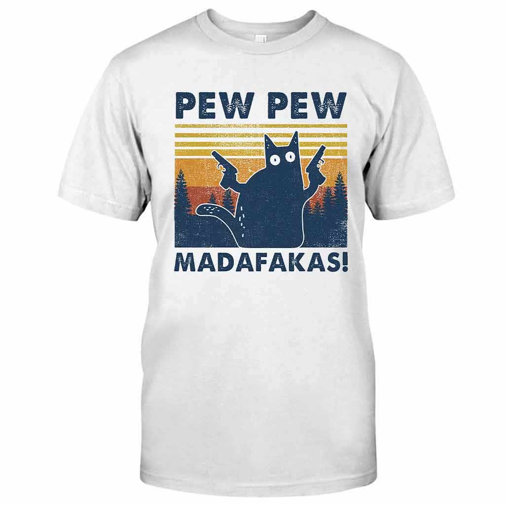 Pew Pew - Black Cat T-shirt And Hoodie 290620