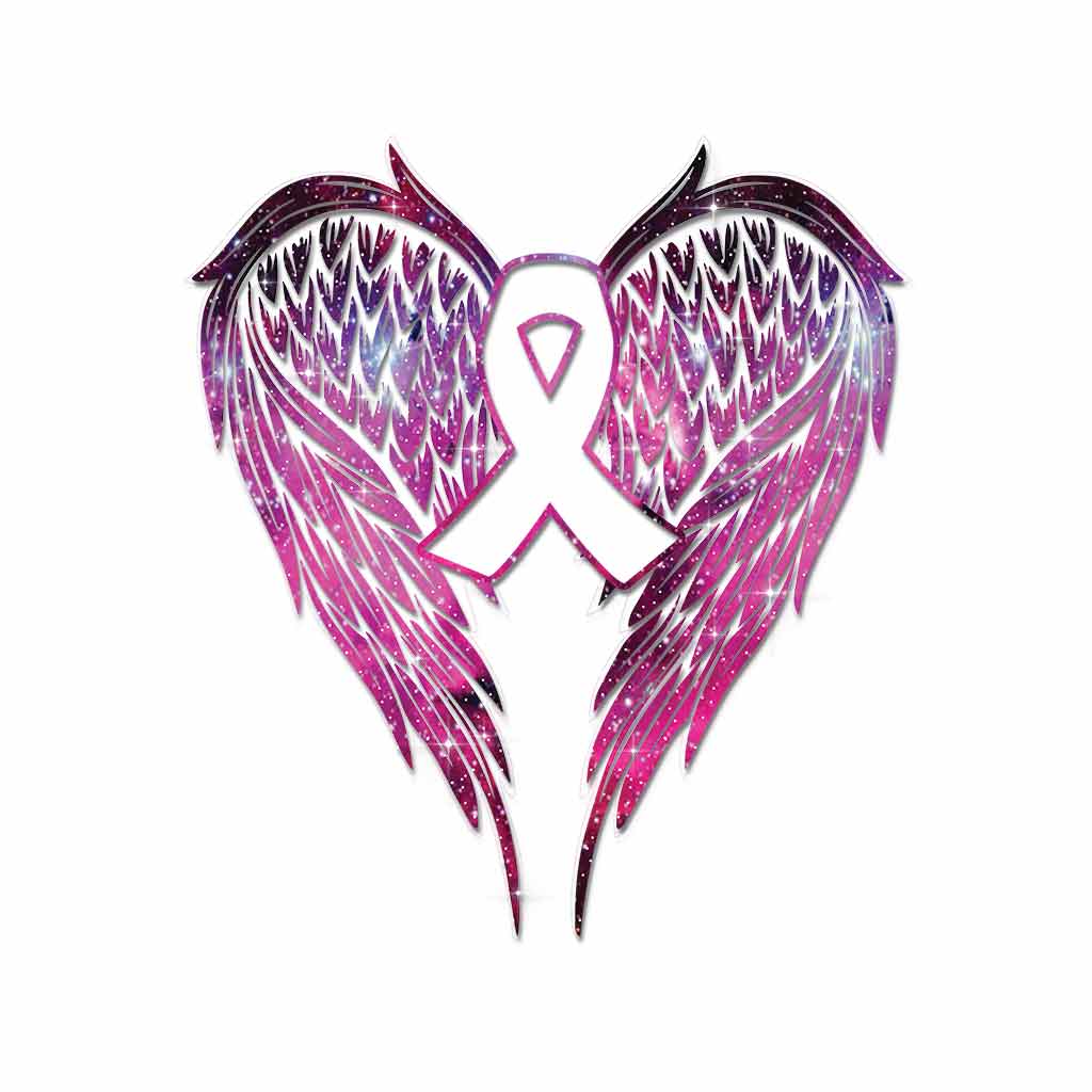 Wings - Breast Cancer Awareness Decal Full 072021