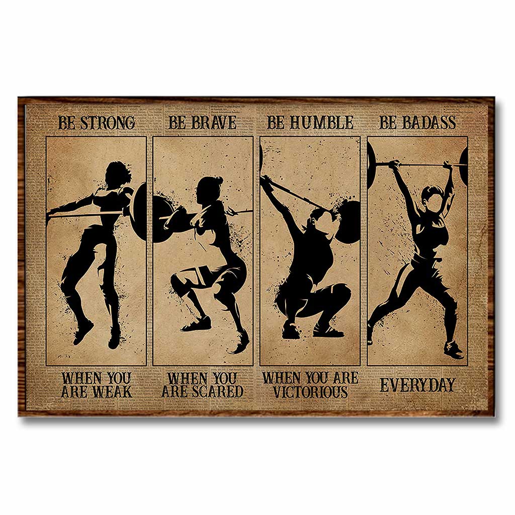 Be Strong Women - Weightlifting Poster 062021