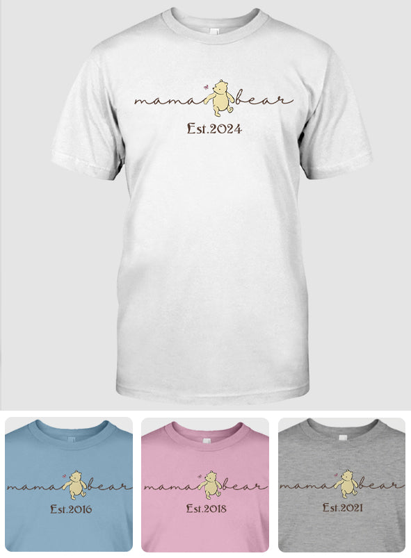 Mama Bear - Personalized Mother T-shirt And Hoodie