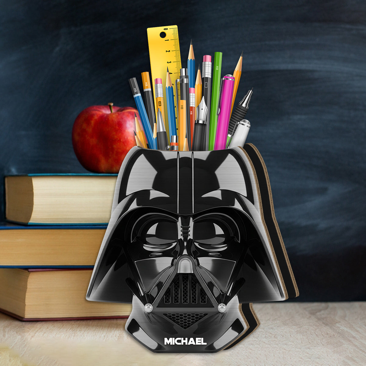 The Strong Force - Personalized The Force Wooden Pen Holder