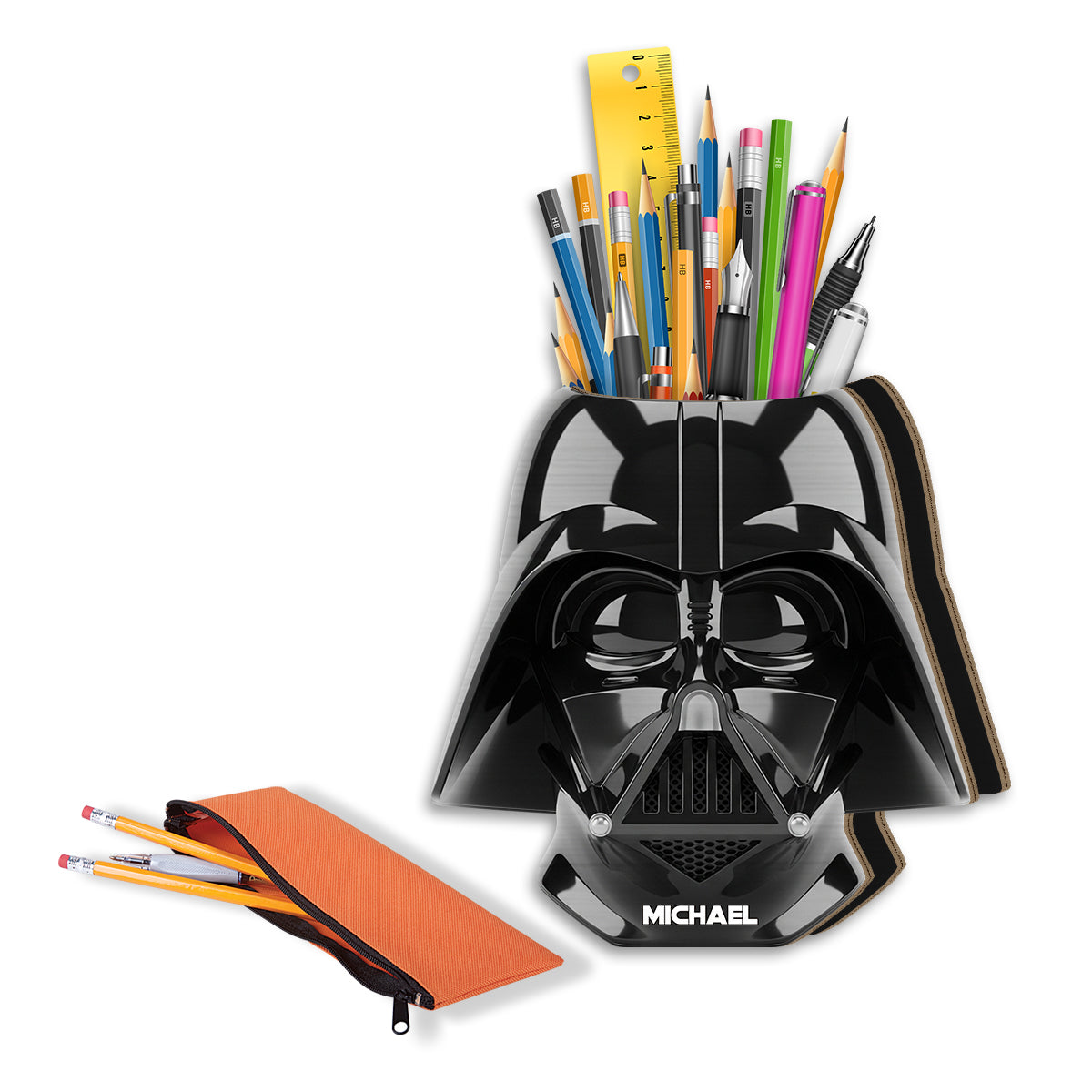 The Strong Force - Personalized The Force Wooden Pen Holder