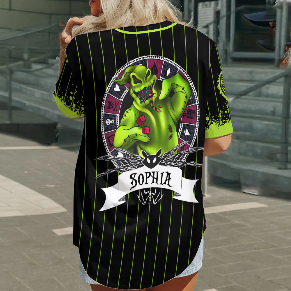 Green Ghost - Personalized Nightmare Baseball Jersey