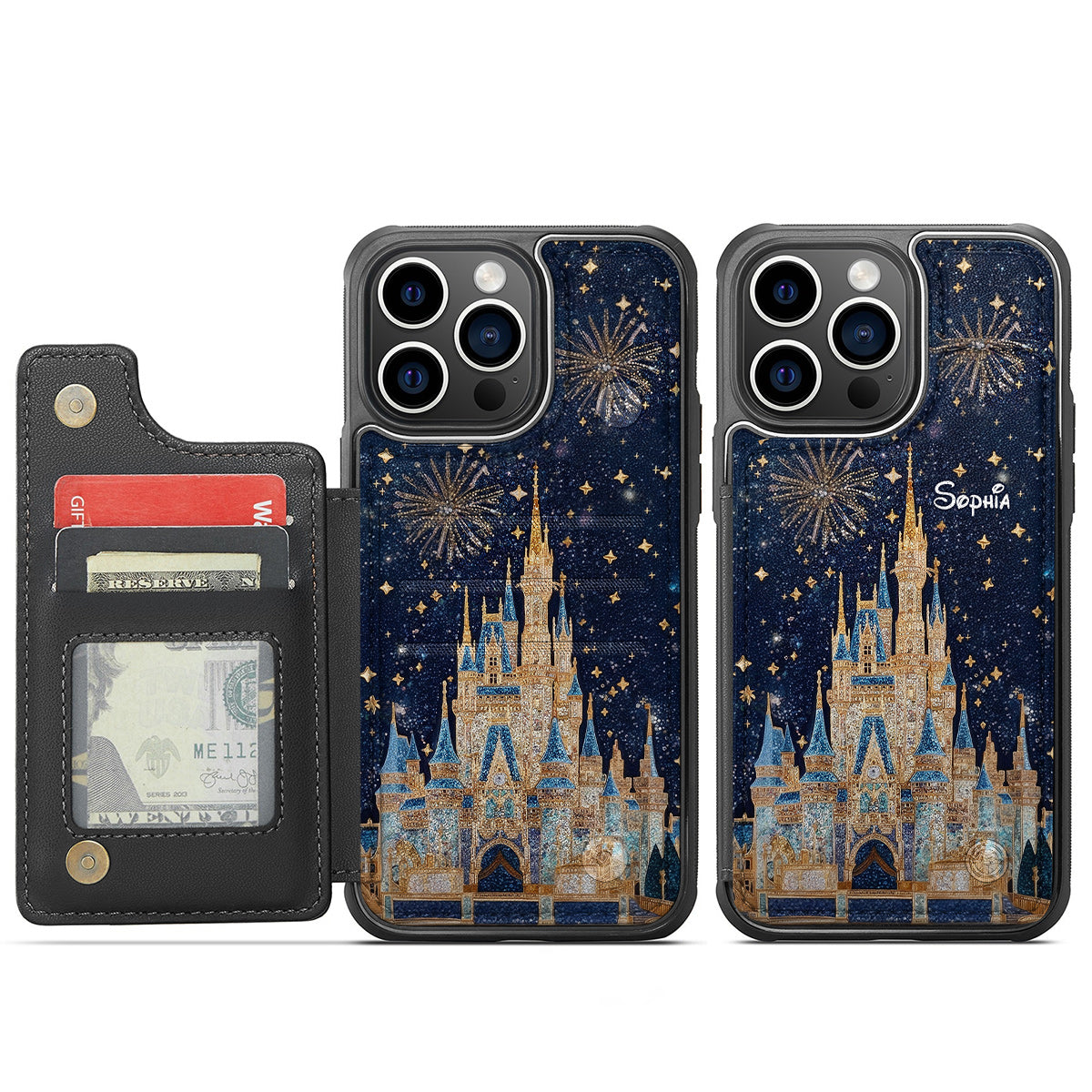 Magical Castle - Personalized Mouse Fully Printed Wallet Phone Case