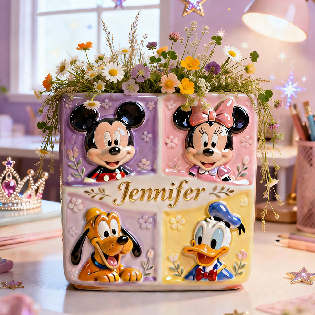 Magical Vase - Personalized Mouse Custom Shape Acrylic Flower Vase
